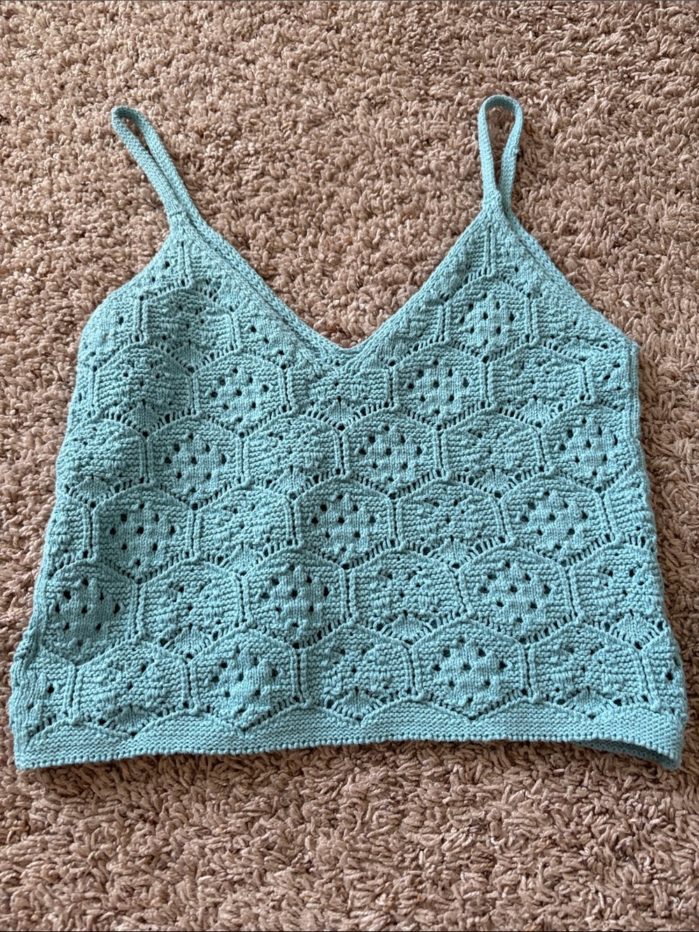 American Eagle Crochet Crop Top Tank